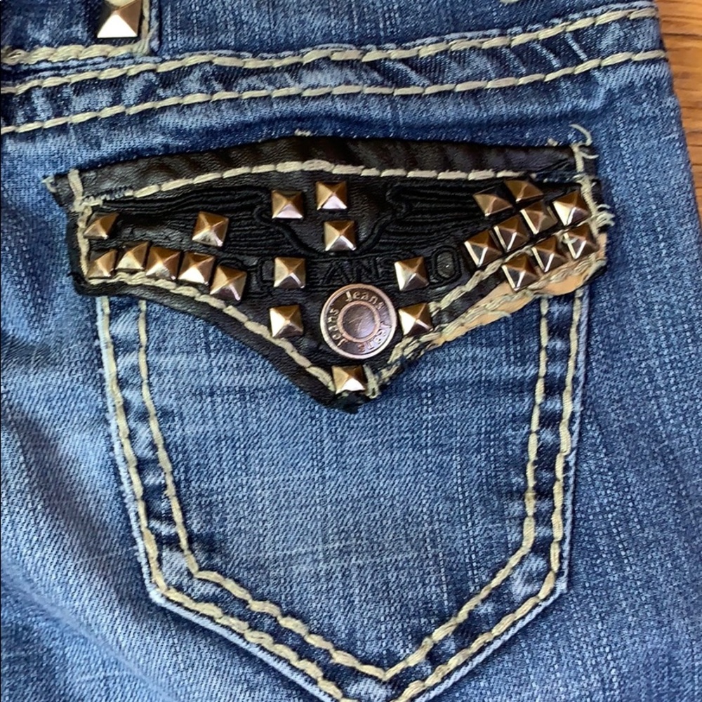 REKD- YIU REKD ME DISTRESSED STRAIGHT JEANS - Picture 8 of 12